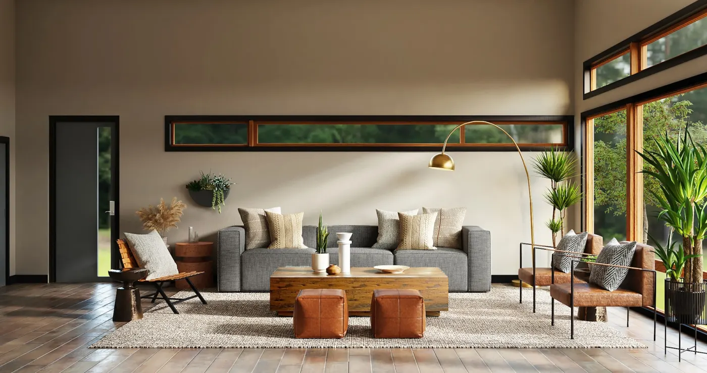 Warm, tidy Toronto living room
